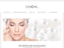 Tablet Screenshot of cliniccare.ro